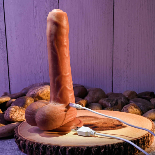 Evolved Novelties Peek A Boo Vibrating Dildo – Dark