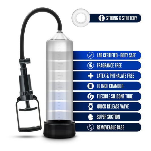 Performance by Blush VX3 Male Enhancement Pump – Clear/Black