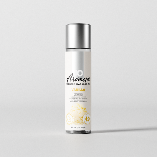 System JO Aromatix Vanilla Kissable Massage Oil 4 oz