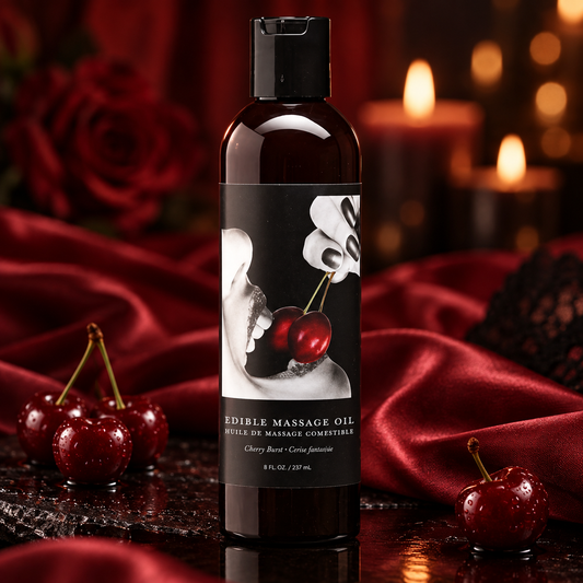 Earthly Body Massage Oil - Cherry 8 oz