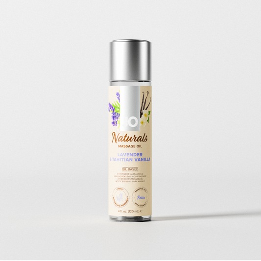 System JO Naturals Massage Oil - Lavender & Tahitian Vanilla 4 oz