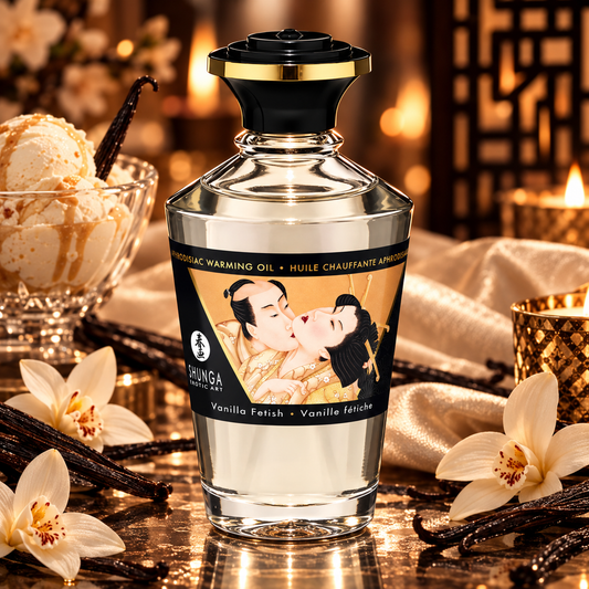Shunga Aphrodisiac Warming Oil - Vanilla Fetish 3.5 oz