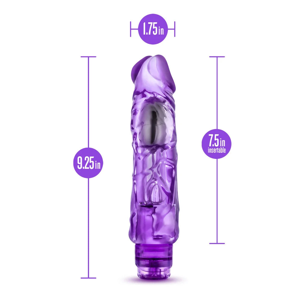 Naturally Yours Wild Ride 9.25" Realistic Vibrator – Purple