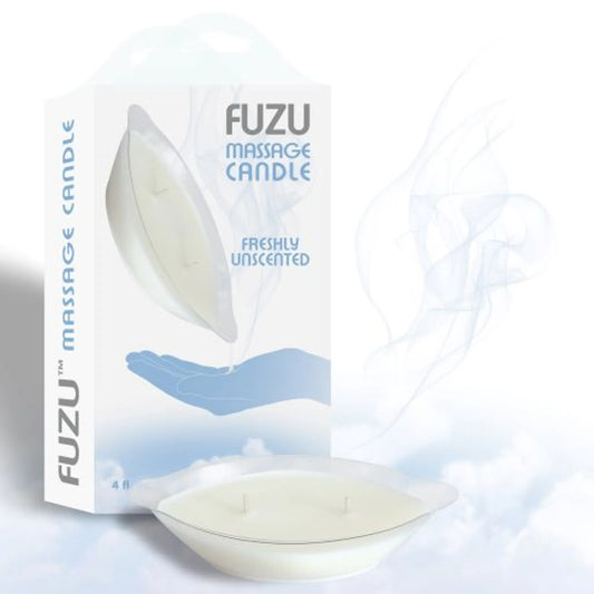 Fuzu Massage Candle - Freshly Unscented 4 oz