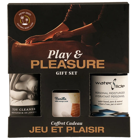 Earthly Body Play & Pleasure Gift Set – Vanilla