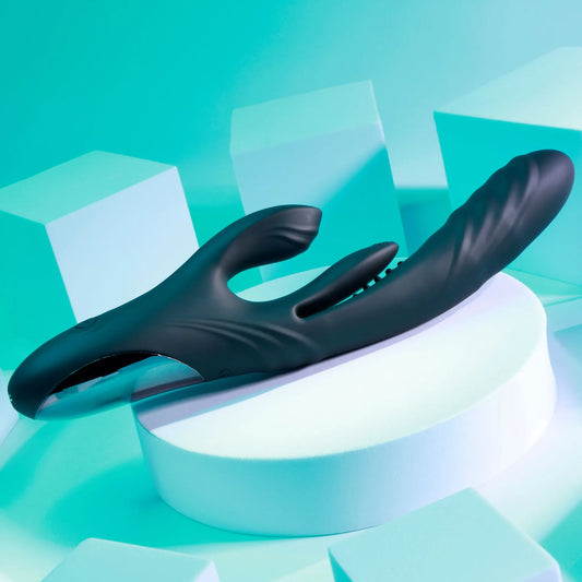 Playboy Pleasure Rapid Rabbit 10.38" Thrusting & Flapping Rabbit Vibrator