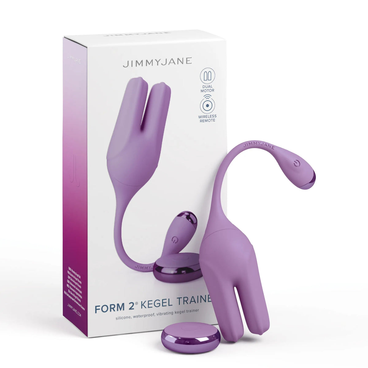 JimmyJane FORM 2 Kegel Rechargeable Silicone Stimulator with Remote