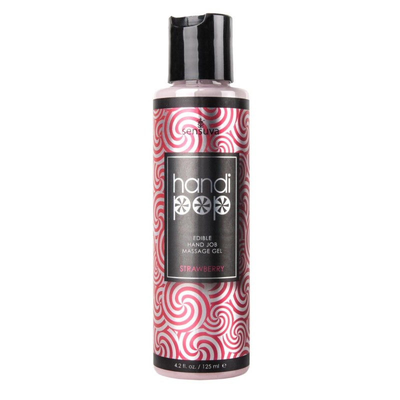Sensuva HandiPop Strawberry Edible Massage Gel 4.2 oz