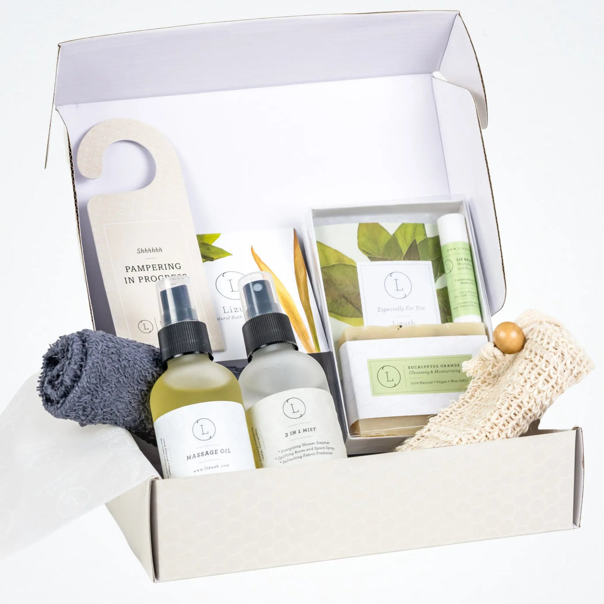 Lizush Eucalyptus Massage & Self-Care Gift Box