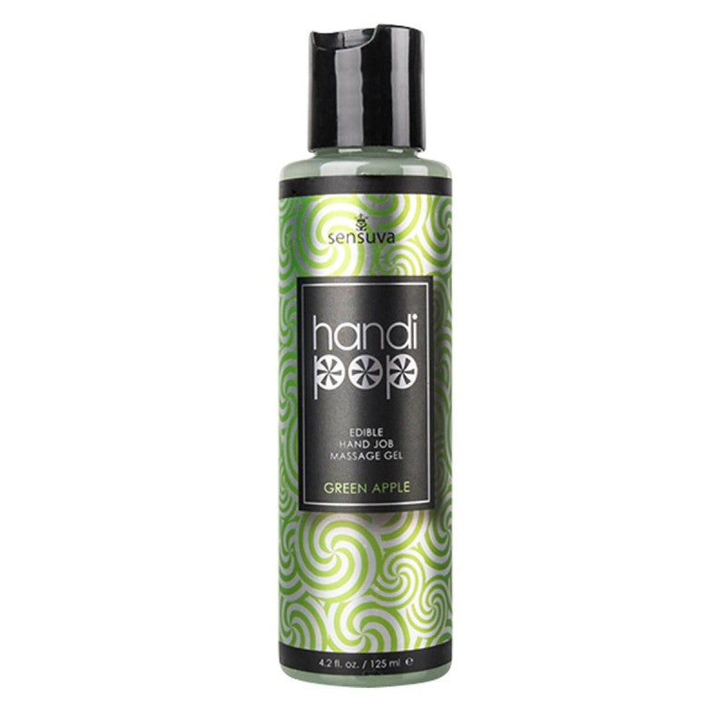 Sensuva HandiPop Green Apple Edible Massage Gel 4.2 oz