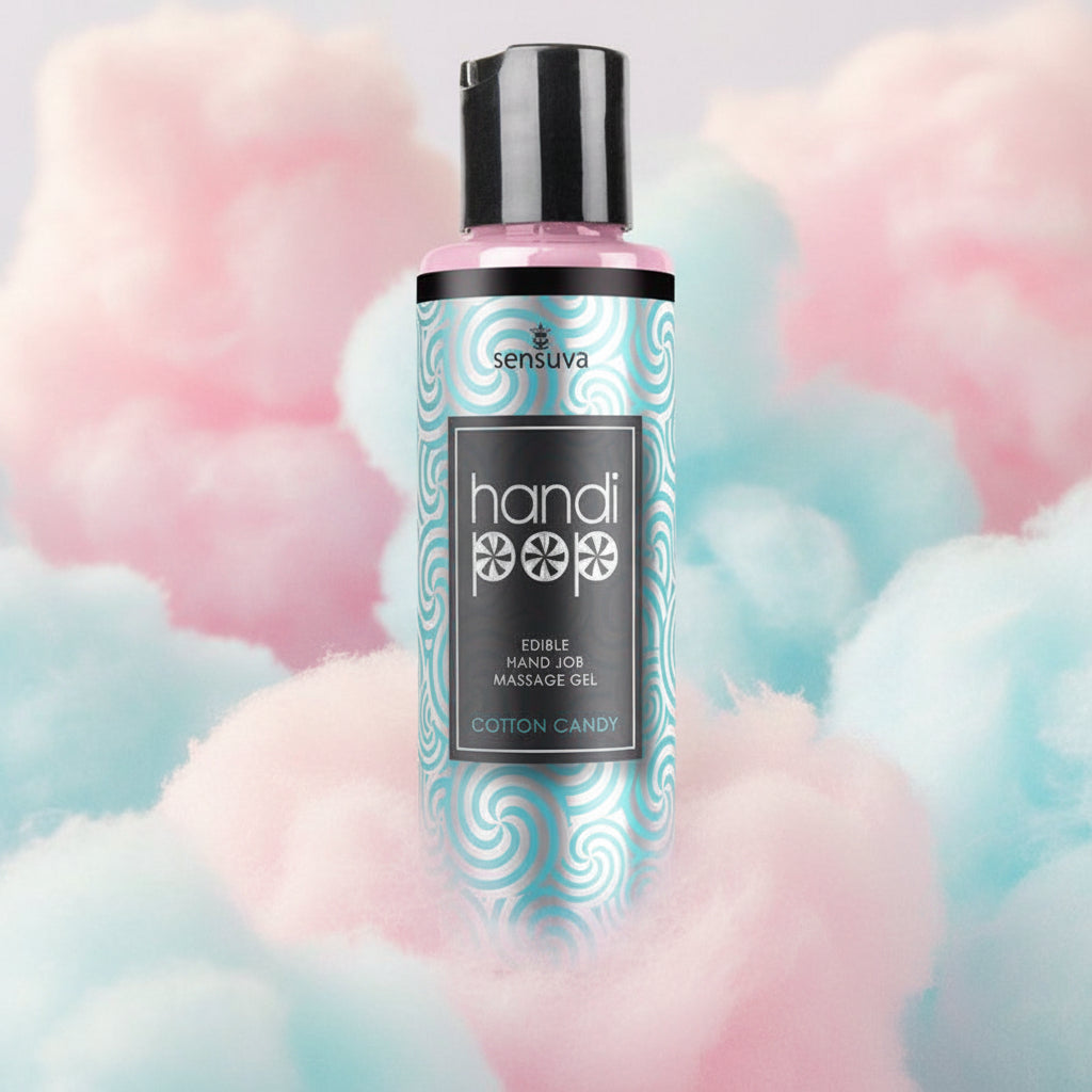 Sensuva HandiPop Cotton Candy Edible Massage Gel 4.2 oz