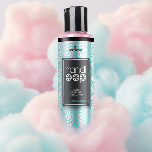 Sensuva HandiPop Cotton Candy Edible Massage Gel 4.2 oz