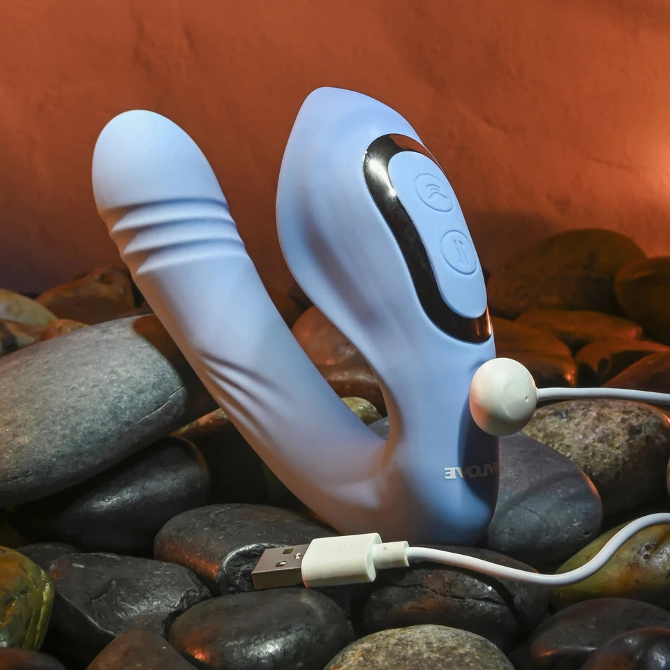 Evolved Novelties Tap & Thrust Curved Thrusting & Tapping Vibrator