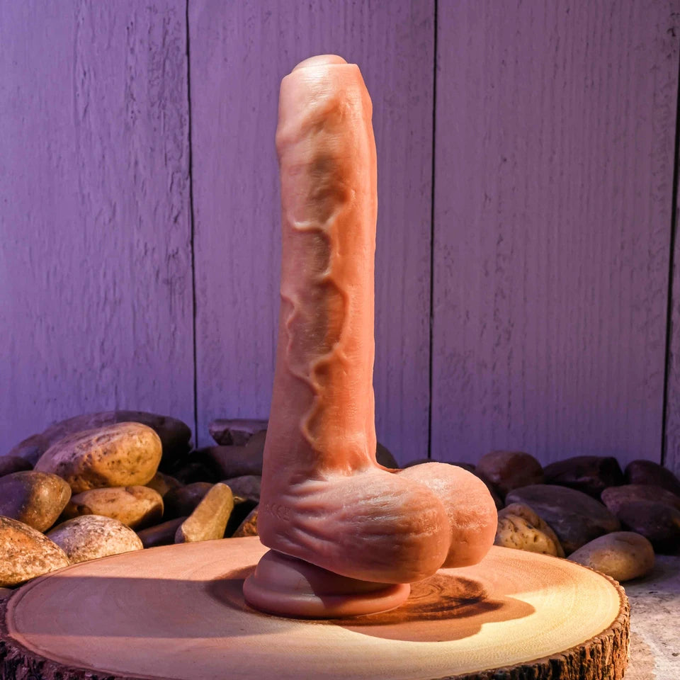 Evolved Novelties Peek A Boo Vibrating Dildo – Dark