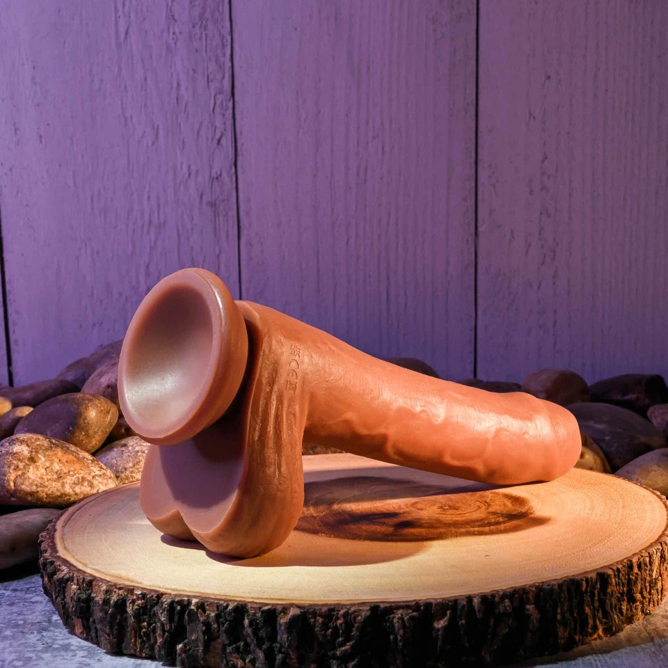 Evolved Novelties Peek A Boo Vibrating Dildo – Dark