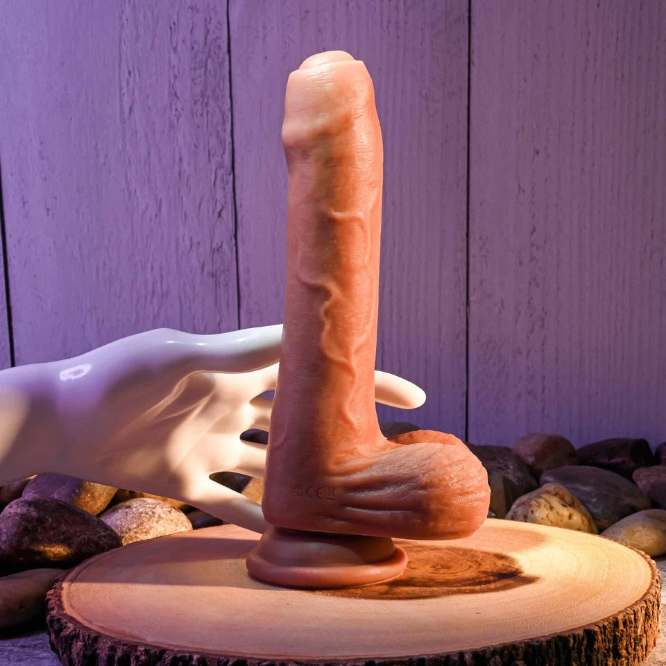 Evolved Novelties Peek A Boo Vibrating Dildo – Dark