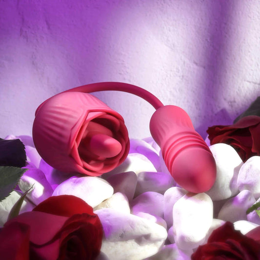 Evolved Novelties Wild Rose Thrusting Bullet & Tongue-Flicking Rose