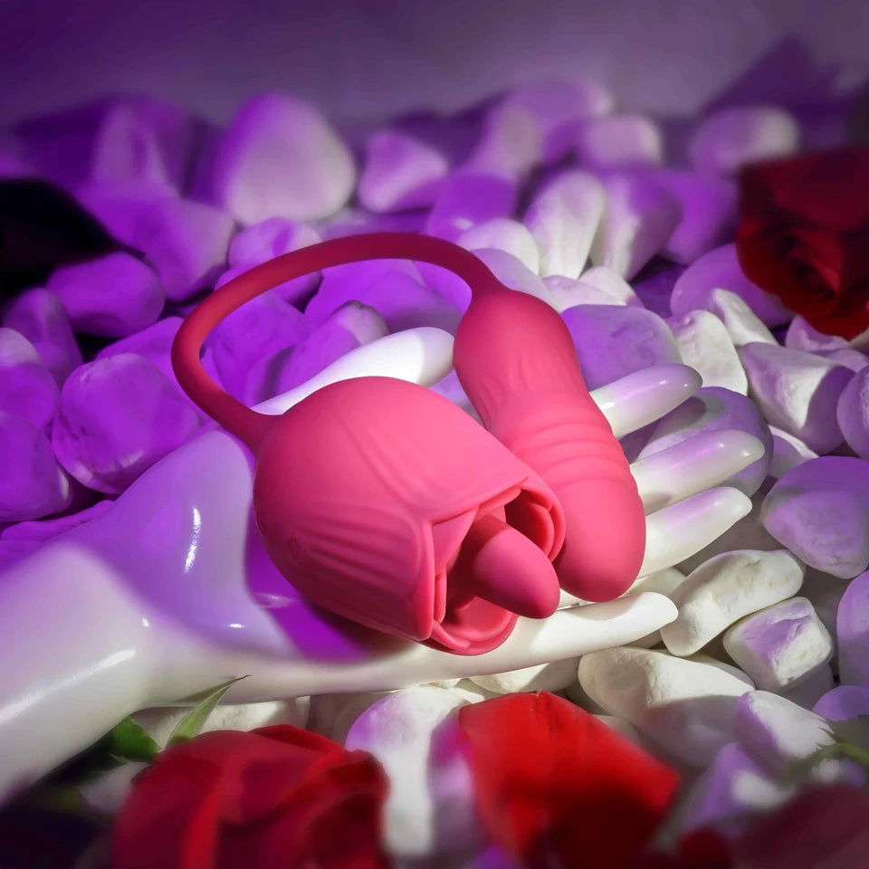 Evolved Novelties Wild Rose Thrusting Bullet & Tongue-Flicking Rose