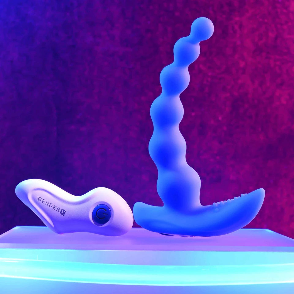 Gender X Beaded Pleasure Remote Control Beaded Vibrator
