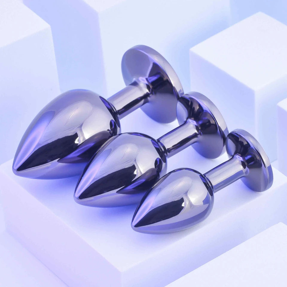 Playboy Pleasure Pleasure 3 Ways 3-Piece Metal Anal Training Kit