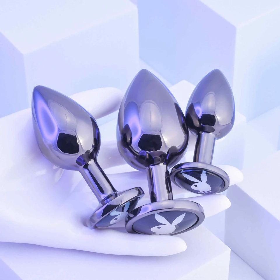 Playboy Pleasure Pleasure 3 Ways 3-Piece Metal Anal Training Kit