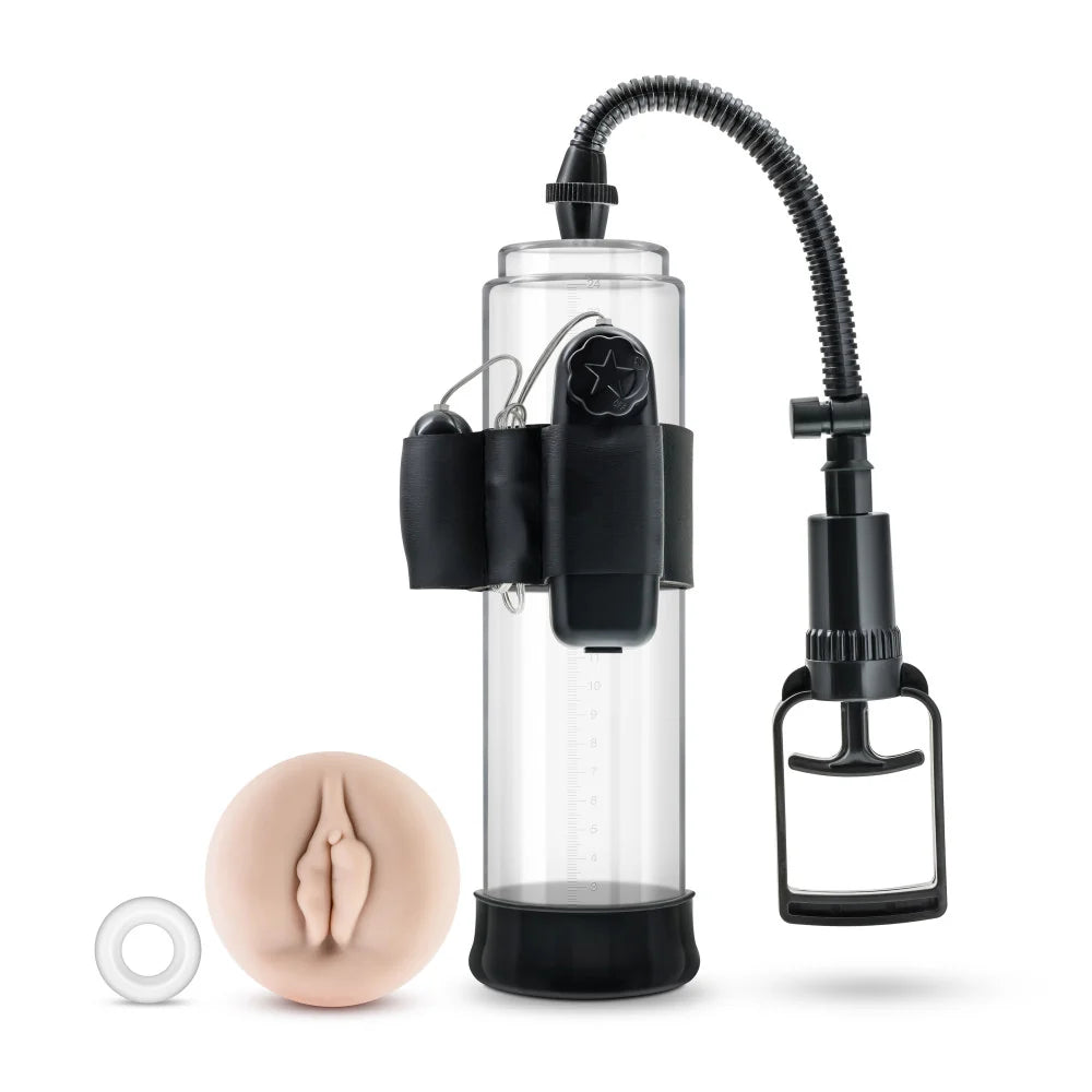 Performance by Blush VX4 Vibrating Male Enhancement Pump – Clear/Black