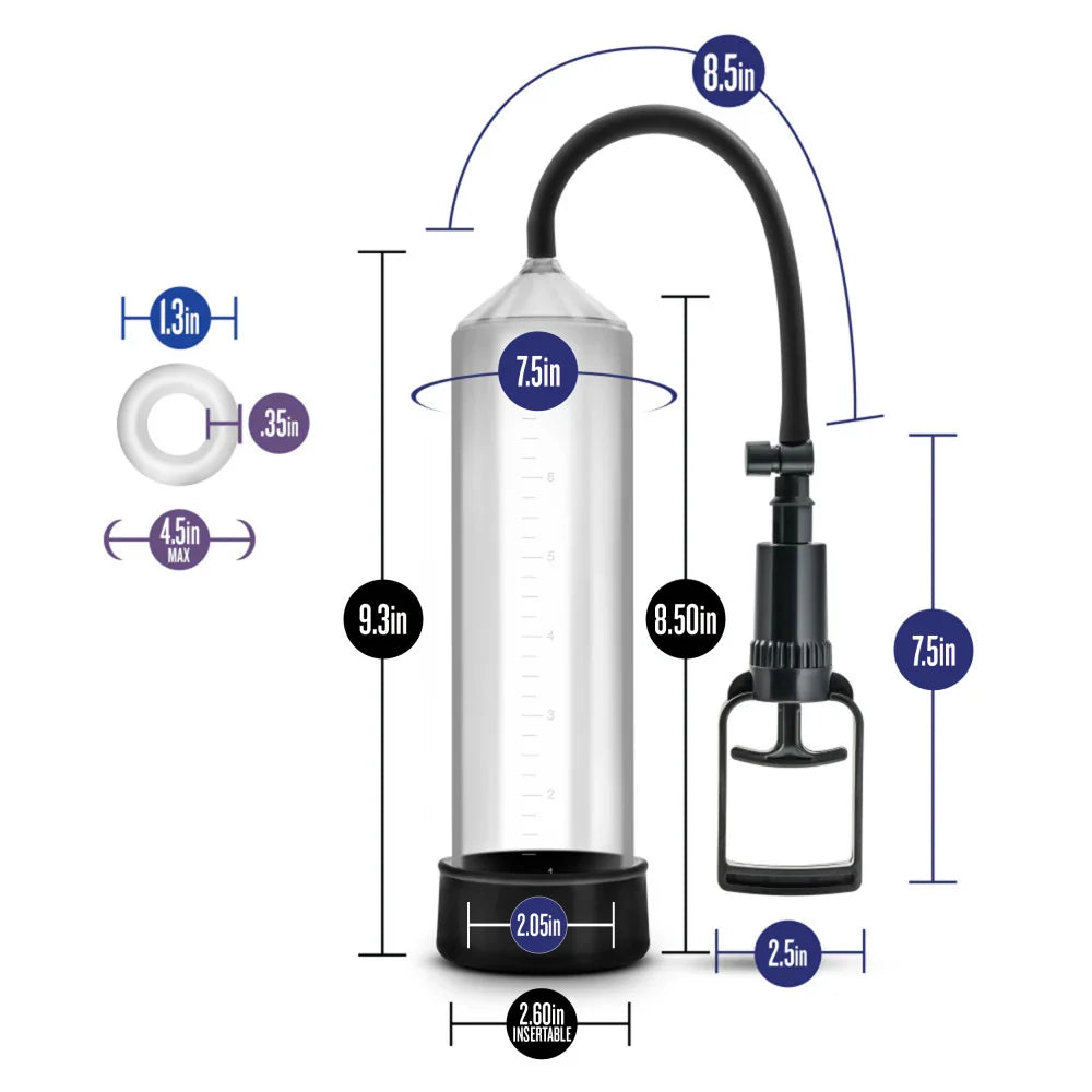 Performance by Blush VX3 Male Enhancement Pump – Clear/Black