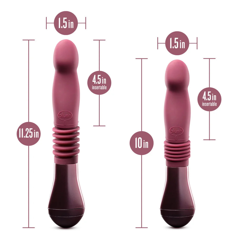 Temptasia Trixie 10" Thrusting G-Spot Vibrator – Wine