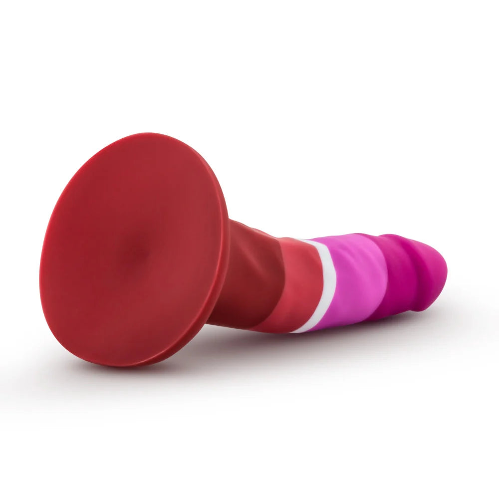 Avant Pride Beauty P3 5.5" Silicone Dildo with Suction Cup – Multi-Color
