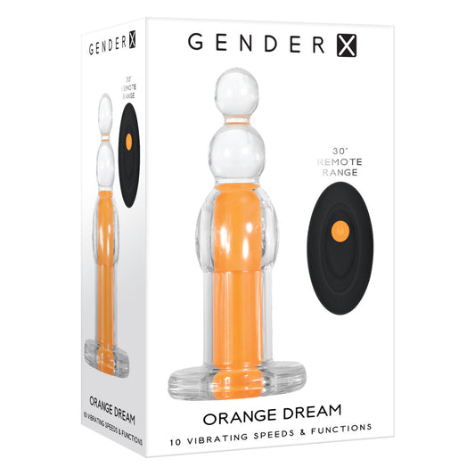 Gender X Orange Dream Remote Control Beaded Vibrator