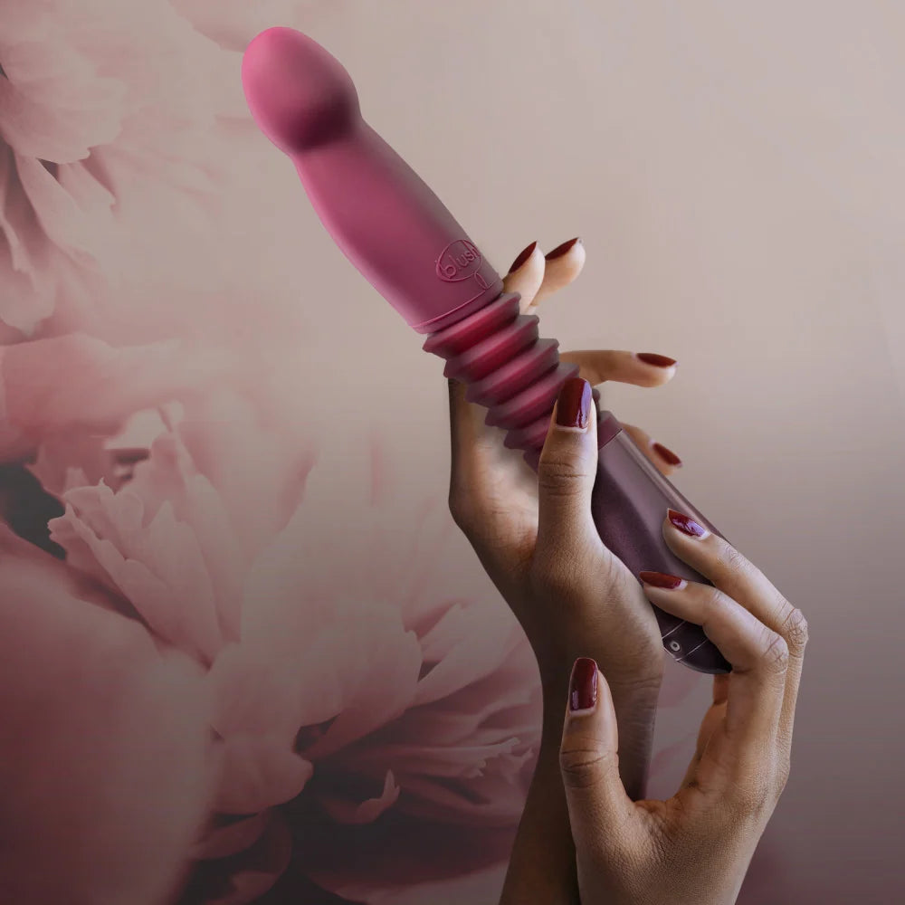 Temptasia Trixie 10" Thrusting G-Spot Vibrator – Wine