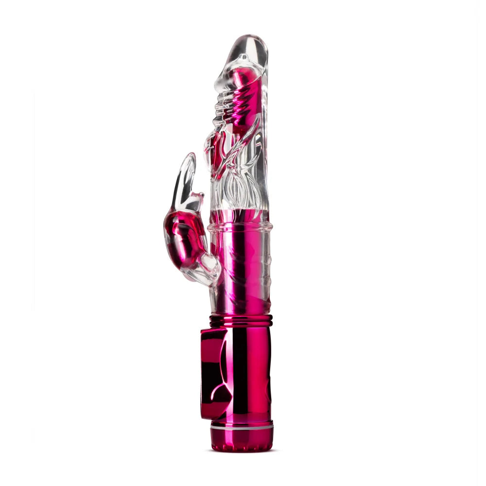 Sexy Things Frisky Rabbit 9" Gyrating Rabbit Vibrator – Pink