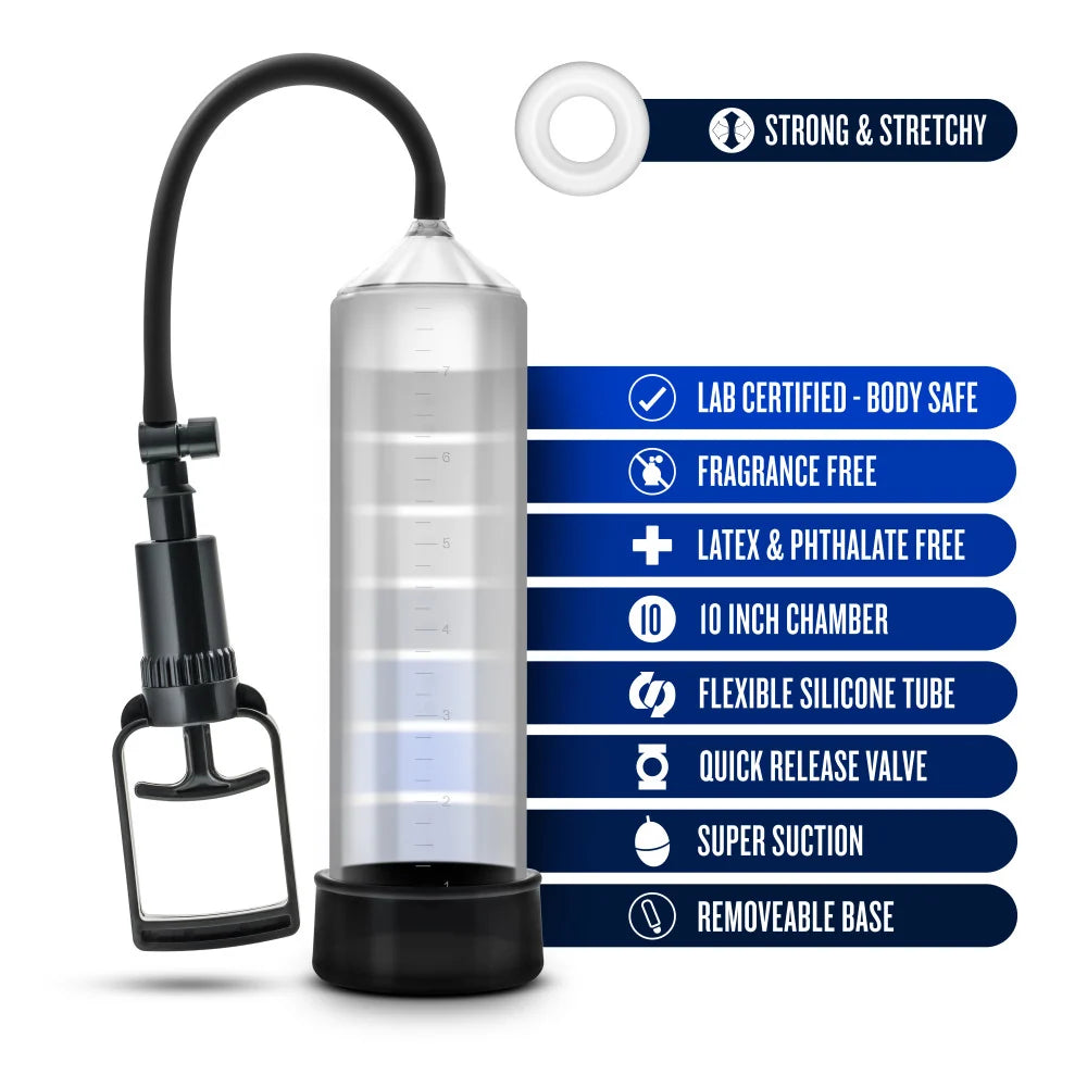Performance by Blush VX3 Male Enhancement Pump – Clear/Black