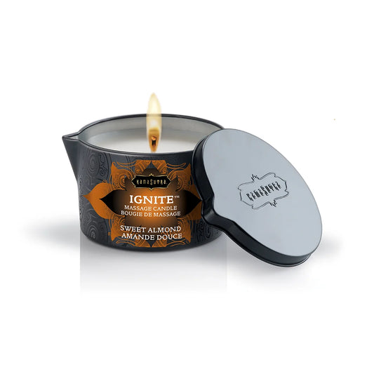 Kama Sutra Massage Oil Candle - Mediterranean Almond 6 oz