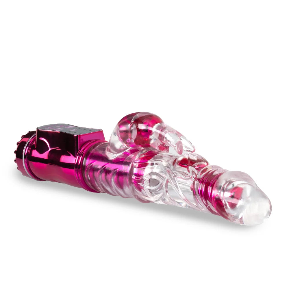 Sexy Things Frisky Rabbit 9" Gyrating Rabbit Vibrator – Pink