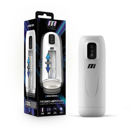 M For Men Robo-Bator Automatic Vibrating & Stroking Masturbator – White