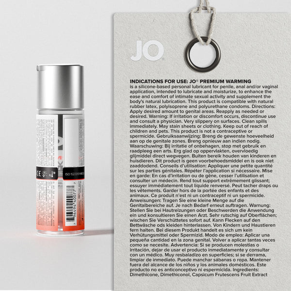 System JO Premium Warming Silicone Lubricant 2 oz