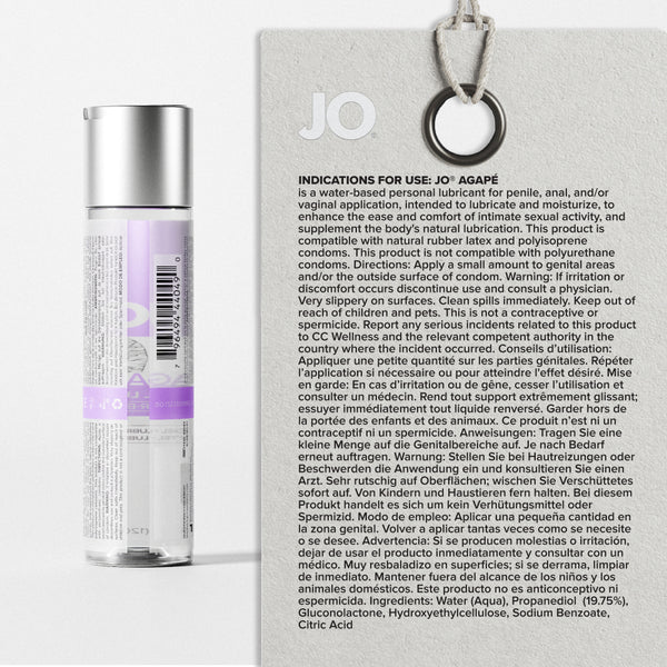 System JO Agapé Original pH-Balanced Water-Based Lubricant 4 oz
