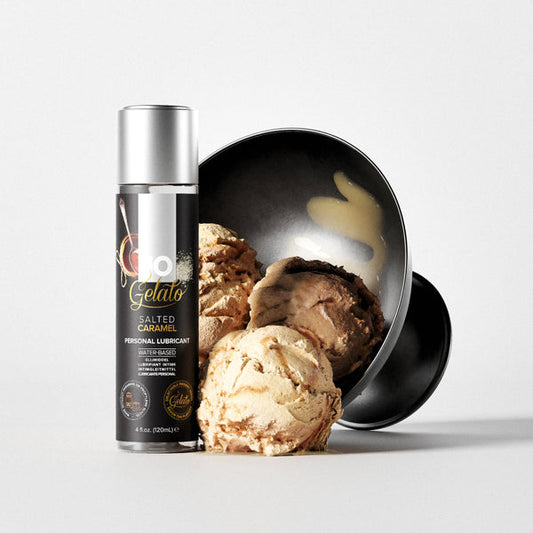 System JO Gelato Salted Caramel Flavored Lubricant 4 oz