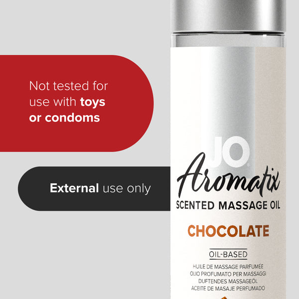 System JO Aromatix Chocolate Kissable Massage Oil 4 oz