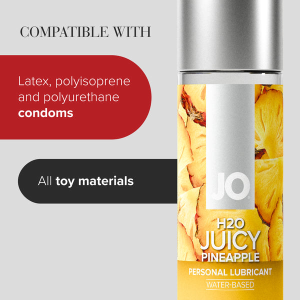 System JO H2O Juicy Pineapple Flavored Lubricant 4 oz