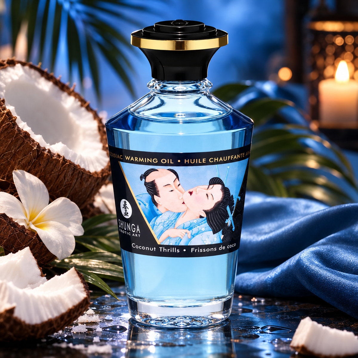 Shunga Aphrodisiac Warming Oil - Coconut Thrills 3.5 oz