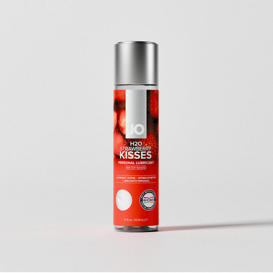 System JO H2O Strawberry Kisses Flavored Lubricant 4 oz