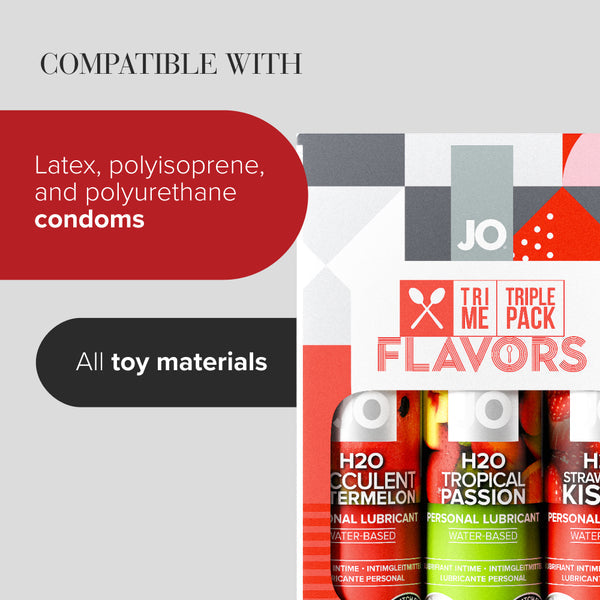 System JO H2O Flavors Tri-Me Triple Pack - 3 x 1 oz