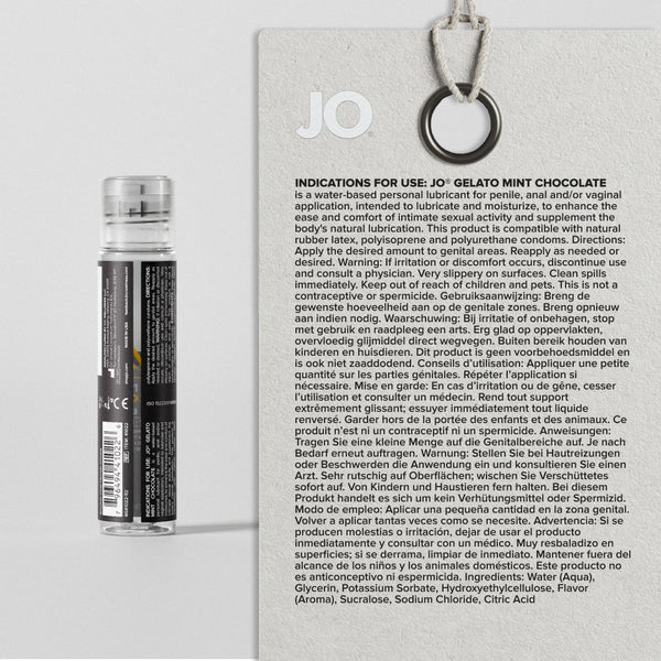System JO Gelato Mint Chocolate Flavored Lubricant 4 oz
