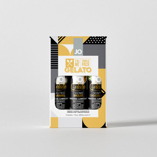 System JO Gelato Tri-Me Triple Pack Flavored Lubricants - 3 x 1 oz