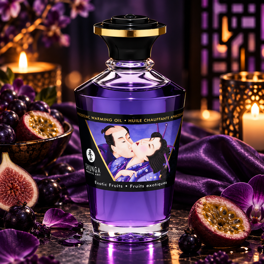 Shunga Aphrodisiac Warming Oil - Exotic Fruits 3.5 oz