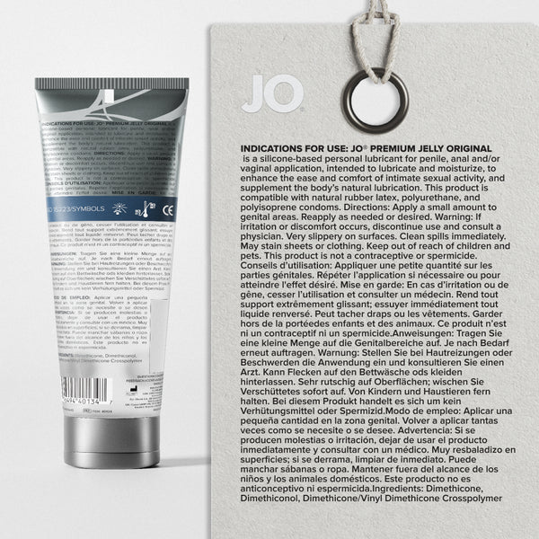 System JO Premium Jelly Original Silicone Lubricant 4 oz