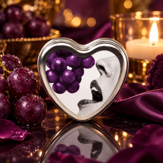 Earthly Body 3-in-1 Massage Candle - Grape 4.7 oz