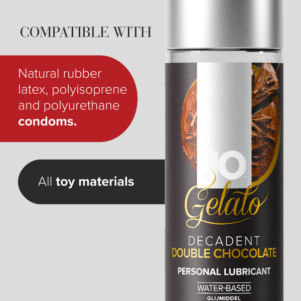 System JO Gelato Double Chocolate Flavored Lubricant 4 oz